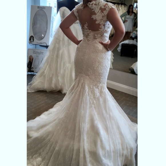 👰🏻Justin Alexander ‘8858’ Wedding Gown Lace Back - Picture 7 of 8